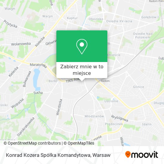 Mapa Konrad Kozera Spółka Komandytowa