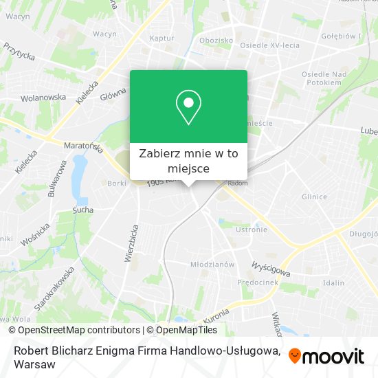 Mapa Robert Blicharz Enigma Firma Handlowo-Usługowa