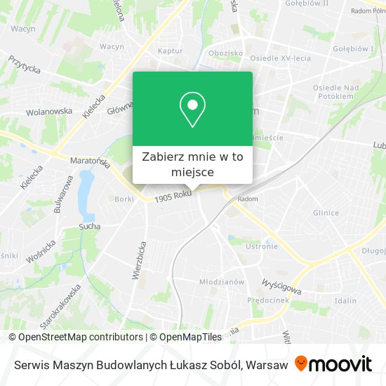 Mapa Serwis Maszyn Budowlanych Łukasz Soból