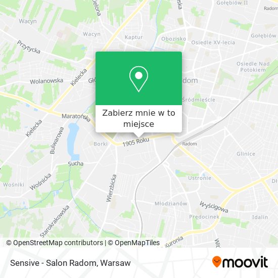 Mapa Sensive - Salon Radom