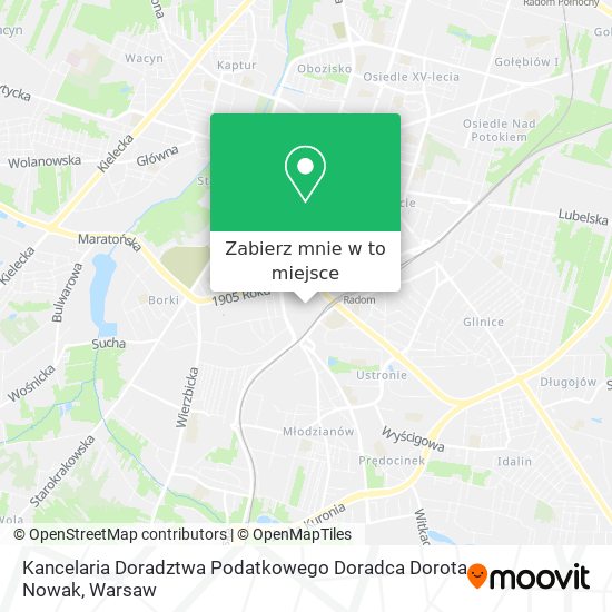 Mapa Kancelaria Doradztwa Podatkowego Doradca Dorota Nowak