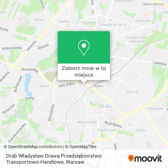 Mapa Drab Władysław Drawa Przedsiębiorstwo Transportowo-Handlowe