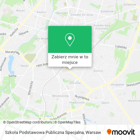 Mapa Szkoła Podstawowa Publiczna Specjalna