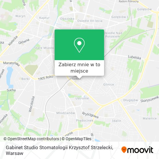 Mapa Gabinet Studio Stomatologii Krzysztof Strzelecki