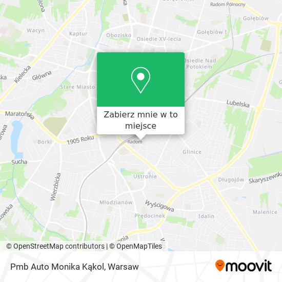 Mapa Pmb Auto Monika Kąkol