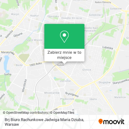 Mapa Brj Biuro Rachunkowe Jadwiga Maria Dziuba