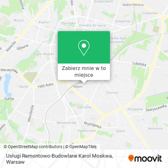 Mapa Usługi Remontowo-Budowlane Karol Moskwa