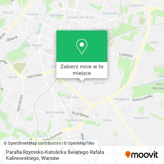 Mapa Parafia Rzymsko-Katolicka Świętego Rafała Kalinowskiego