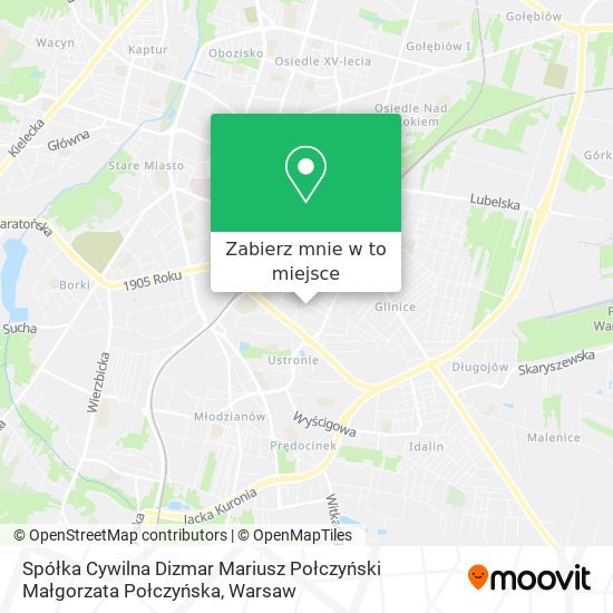 Mapa Spółka Cywilna Dizmar Mariusz Połczyński Małgorzata Połczyńska