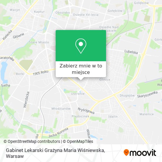 Mapa Gabinet Lekarski Grażyna Maria Wiśniewska