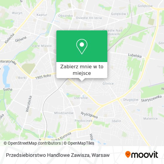 Mapa Przedsiebiorstwo Handlowe Zawisza