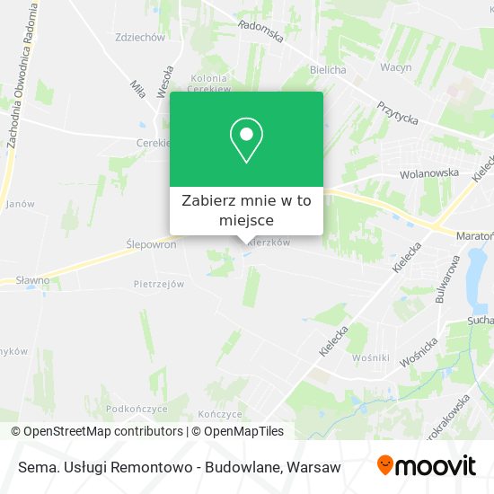 Mapa Sema. Usługi Remontowo - Budowlane