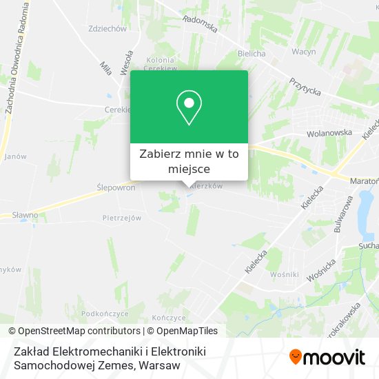 Mapa Zakład Elektromechaniki i Elektroniki Samochodowej Zemes