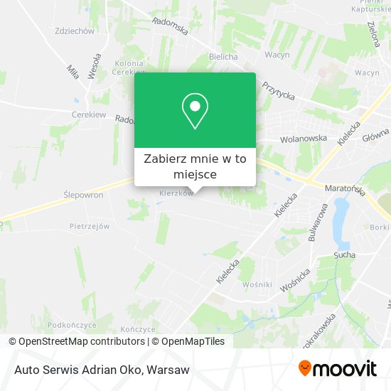 Mapa Auto Serwis Adrian Oko