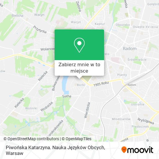 Mapa Piwońska Katarzyna. Nauka Języków Obcych