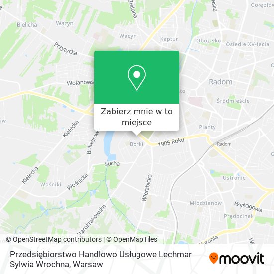 Mapa Przedsiębiorstwo Handlowo Usługowe Lechmar Sylwia Wrochna