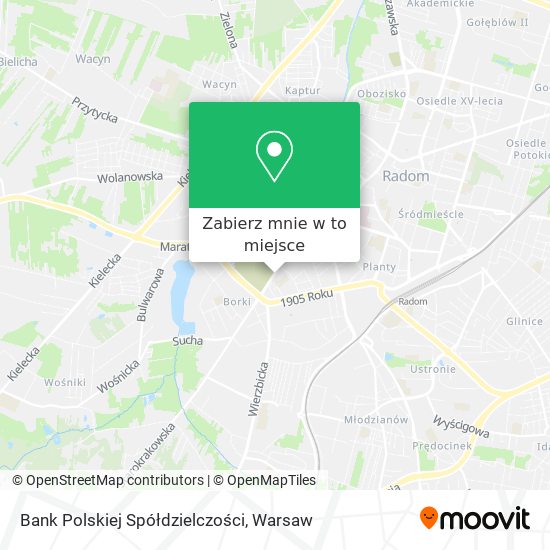 Mapa Bank Polskiej Spółdzielczości