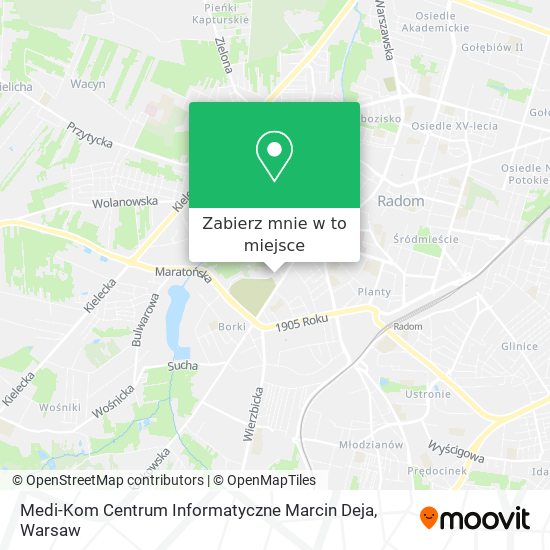 Mapa Medi-Kom Centrum Informatyczne Marcin Deja