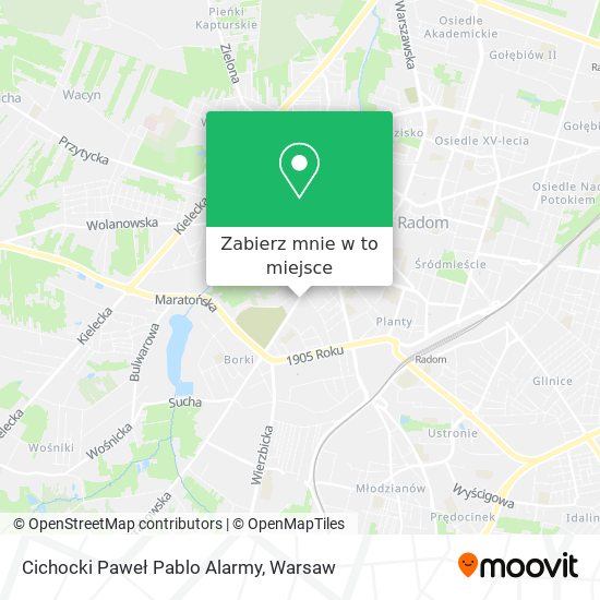 Mapa Cichocki Paweł Pablo Alarmy