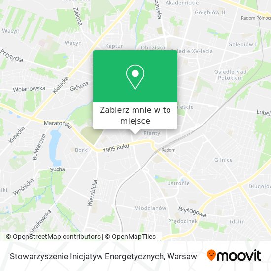 Mapa Stowarzyszenie Inicjatyw Energetycznych