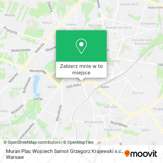 Mapa Muran Plac Wojciech Sarnot Grzegorz Krajewski s.c.