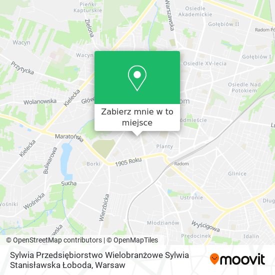 Mapa Sylwia Przedsiębiorstwo Wielobranżowe Sylwia Stanisławska Łoboda