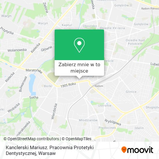 Mapa Kanclerski Mariusz. Pracownia Protetyki Dentystycznej