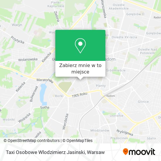 Mapa Taxi Osobowe Wlodzimierz Jasinski