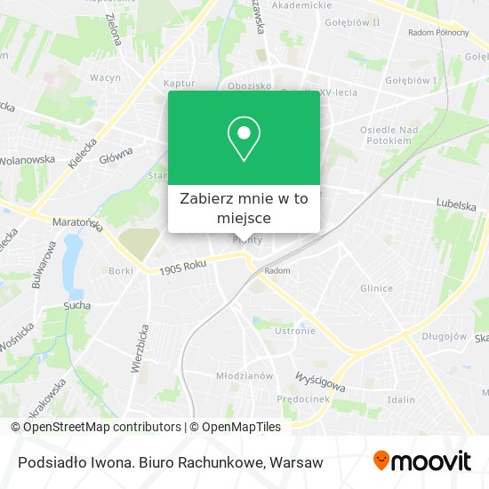 Mapa Podsiadło Iwona. Biuro Rachunkowe