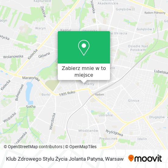 Mapa Klub Zdrowego Stylu Życia Jolanta Patyna