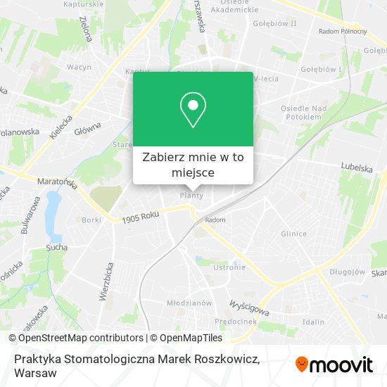 Mapa Praktyka Stomatologiczna Marek Roszkowicz