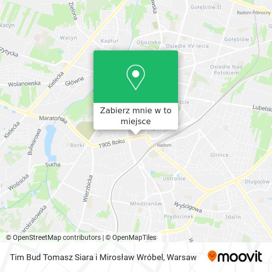 Mapa Tim Bud Tomasz Siara i Mirosław Wróbel