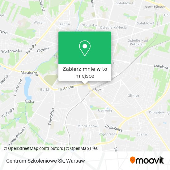 Mapa Centrum Szkoleniowe Sk