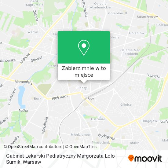 Mapa Gabinet Lekarski Pediatryczny Małgorzata Lolo-Sumik