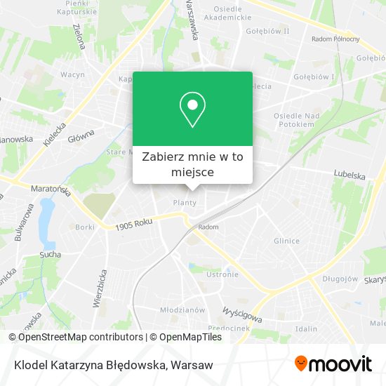 Mapa Klodel Katarzyna Błędowska