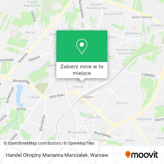 Mapa Handel Okrężny Marianna Marszałek