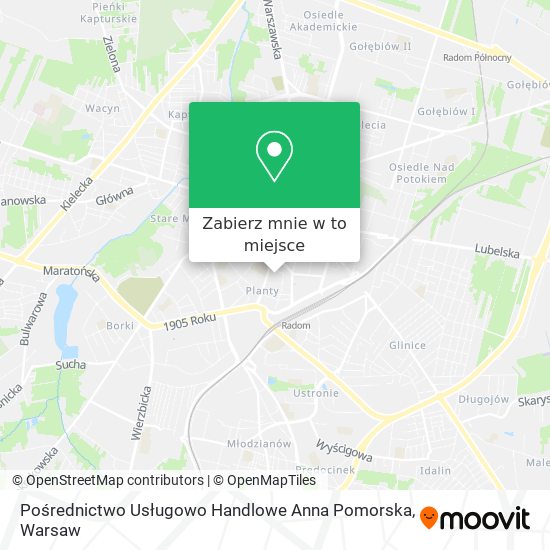 Mapa Pośrednictwo Usługowo Handlowe Anna Pomorska