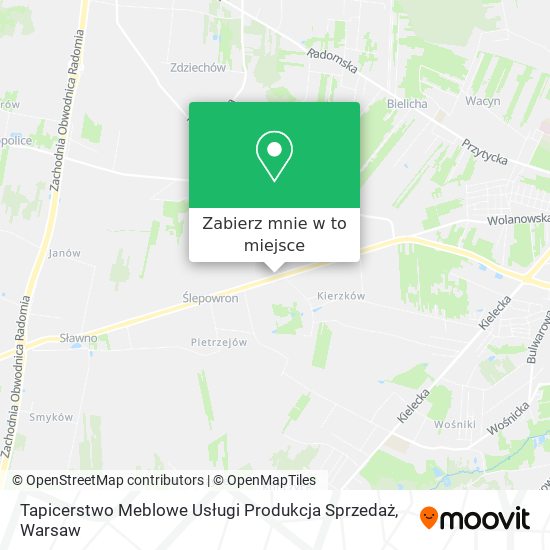 Mapa Tapicerstwo Meblowe Usługi Produkcja Sprzedaż