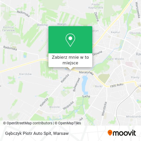 Mapa Gębczyk Piotr Auto Spit