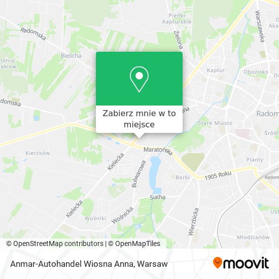 Mapa Anmar-Autohandel Wiosna Anna