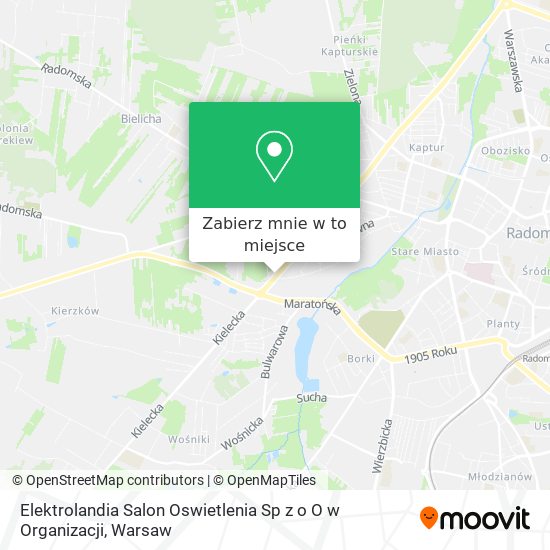 Mapa Elektrolandia Salon Oswietlenia Sp z o O w Organizacji