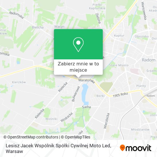 Mapa Lesisz Jacek Wspólnik Spółki Cywilnej Moto Led