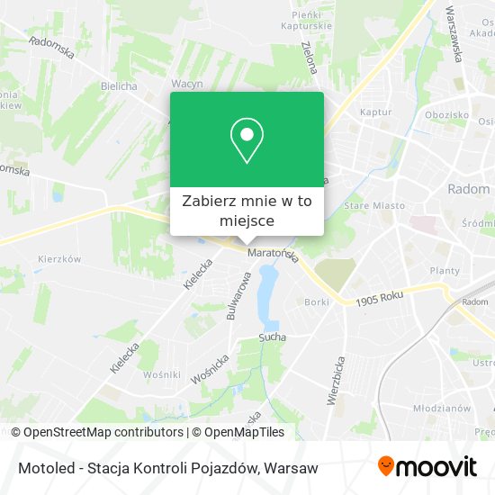 Mapa Motoled - Stacja Kontroli Pojazdów