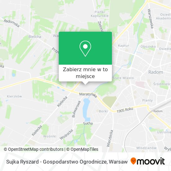 Mapa Sujka Ryszard - Gospodarstwo Ogrodnicze