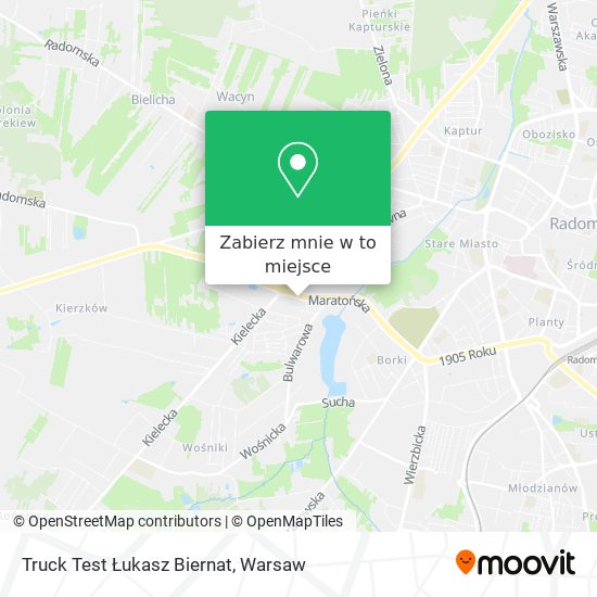 Mapa Truck Test Łukasz Biernat