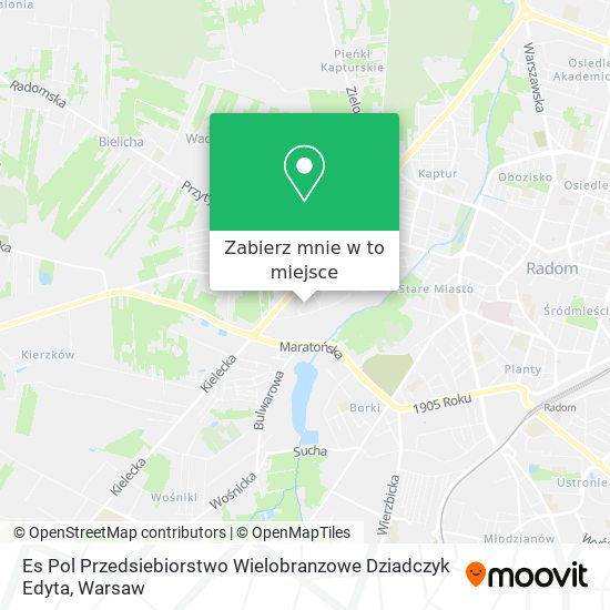 Mapa Es Pol Przedsiebiorstwo Wielobranzowe Dziadczyk Edyta