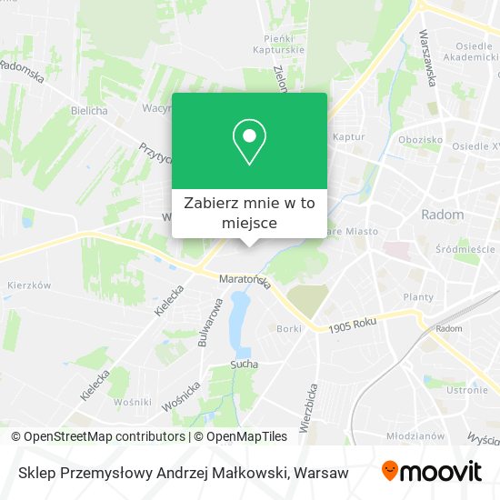 Mapa Sklep Przemysłowy Andrzej Małkowski