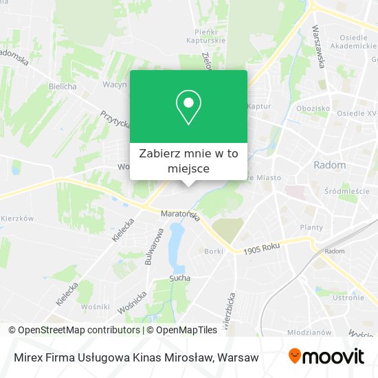 Mapa Mirex Firma Usługowa Kinas Mirosław