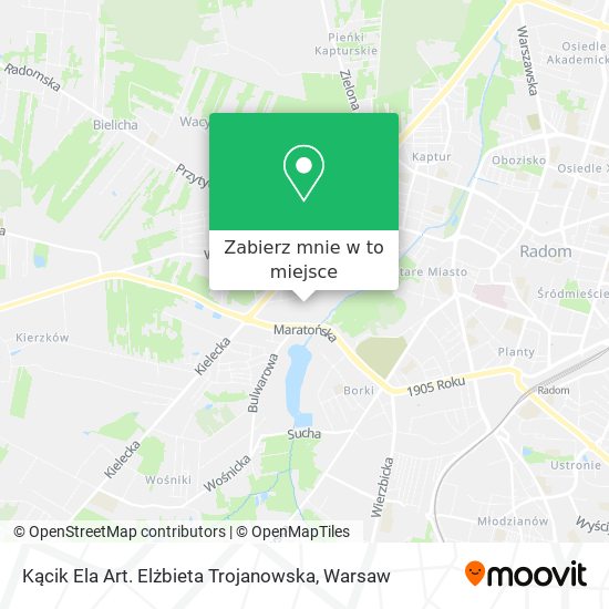 Mapa Kącik Ela Art. Elżbieta Trojanowska