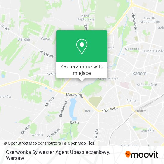 Mapa Czerwonka Sylwester Agent Ubezpieczeniowy